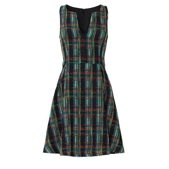 Slate & Willow Multicolored Classic Plaid Sleeveless Fit And Flare Dress Size 4 - Picture 11 of 11